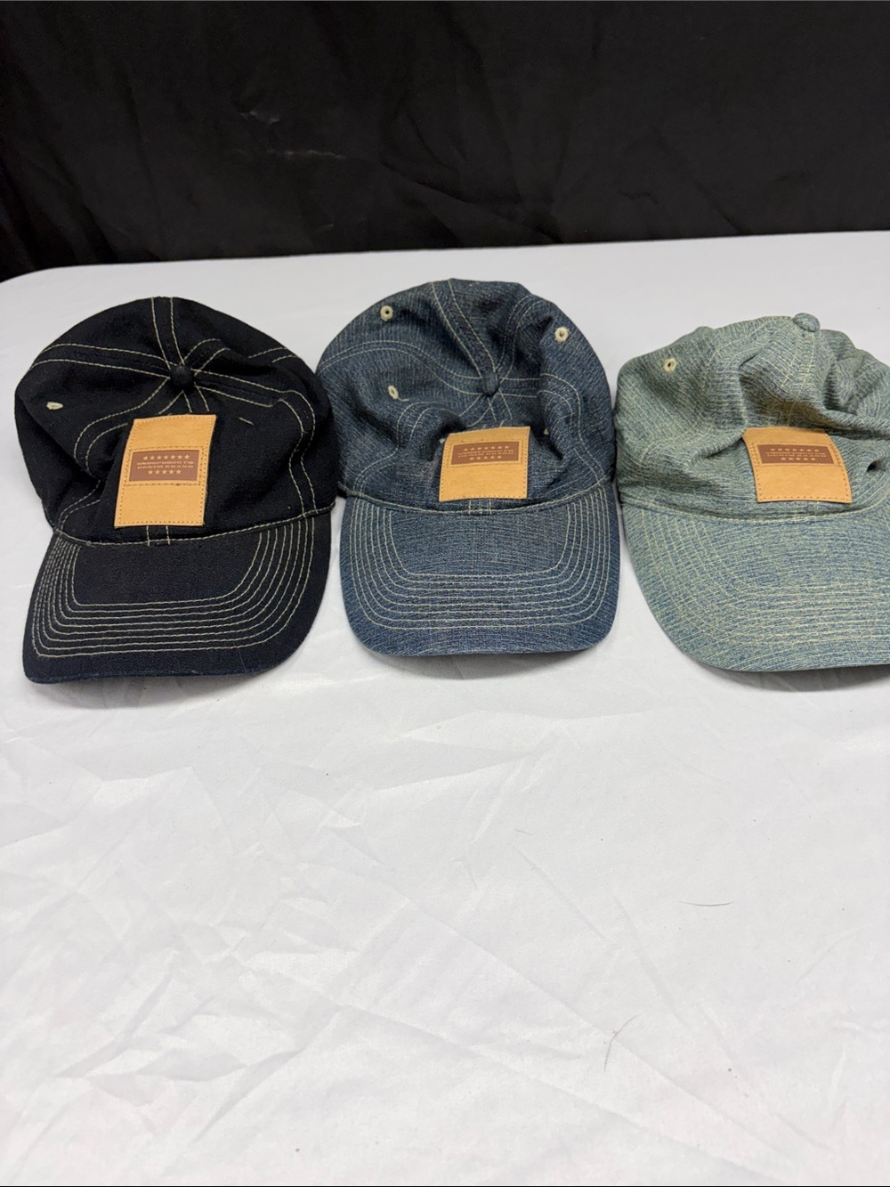 Men's Denim Baseball Cap - Blue